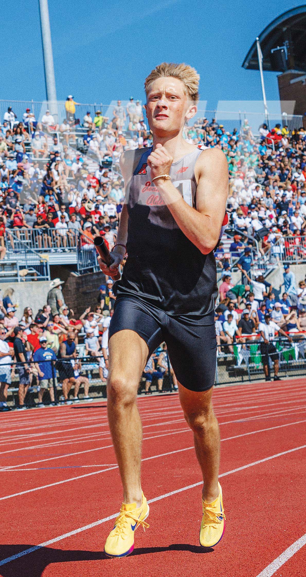 After battling three year's worth of injuries, JA's Goode ends high school track career as member of state champion relay team