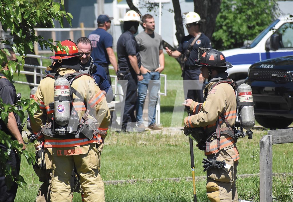 One transported after small fire