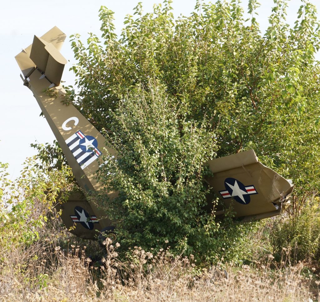 Plane crashes in bushes at Union County Airport